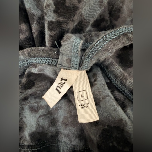 Pact Black and Gray Tie-Dye Maxi Dress size L - Picture 7 of 11